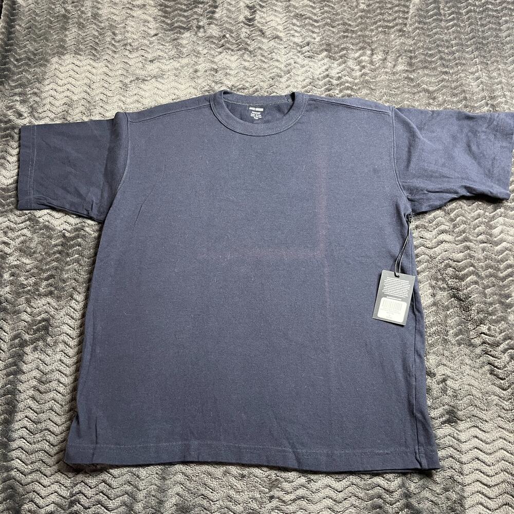 Buck Mason Dark Navy Tough-Knit 90 S Boxy Tee size Small NWT